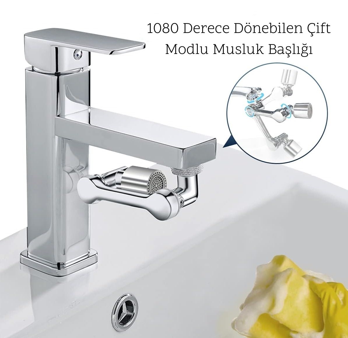 1080° Musluk Başlığı